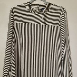 Grace, Medium, striped tan & black